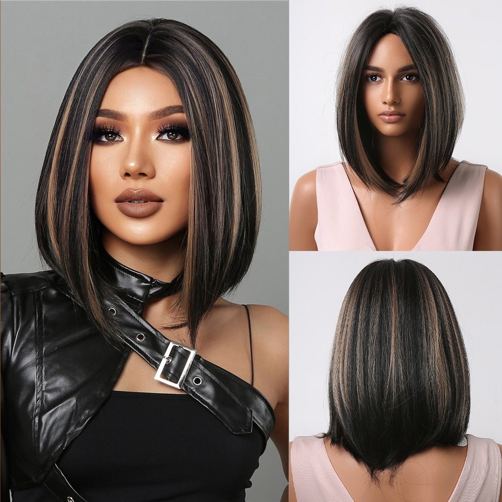Bob Straight Synthetic Wigs - HairNjoy
