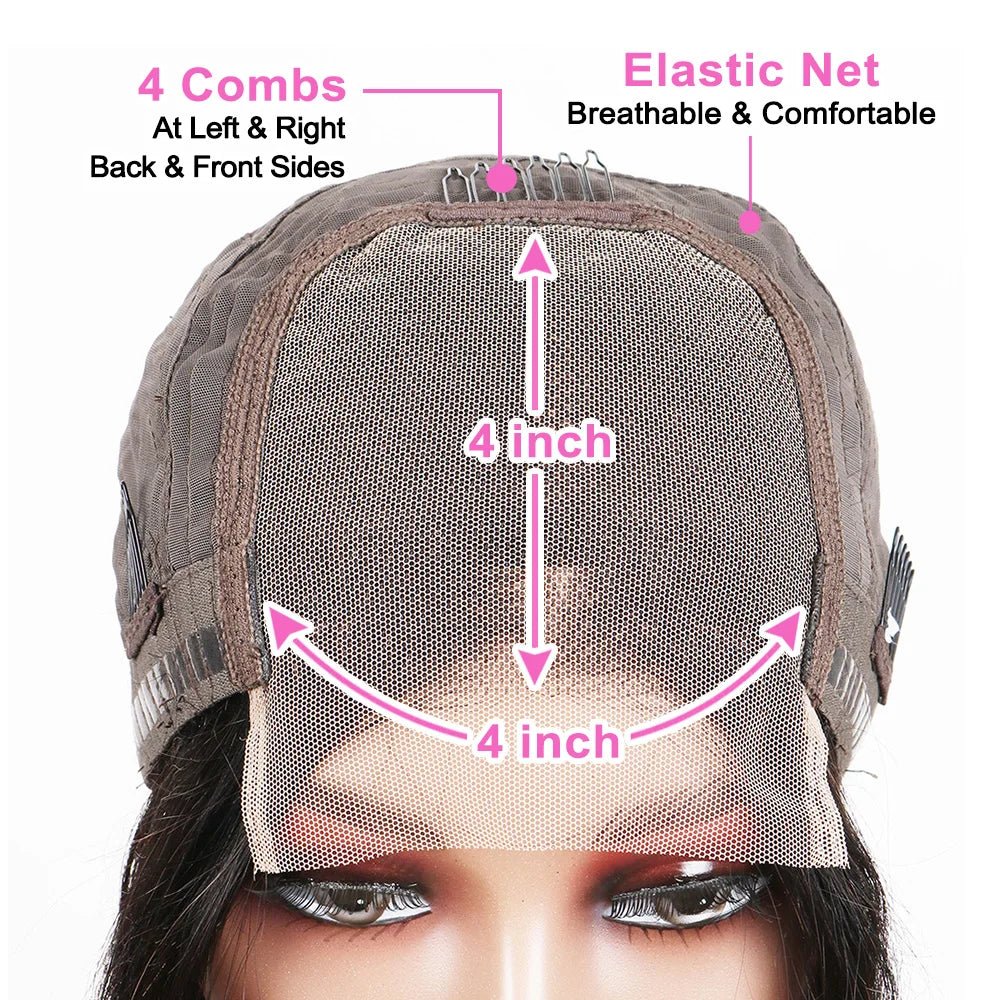 Bone Straight Bob Wig Lace Front Human Hair Wigs - HairNjoy