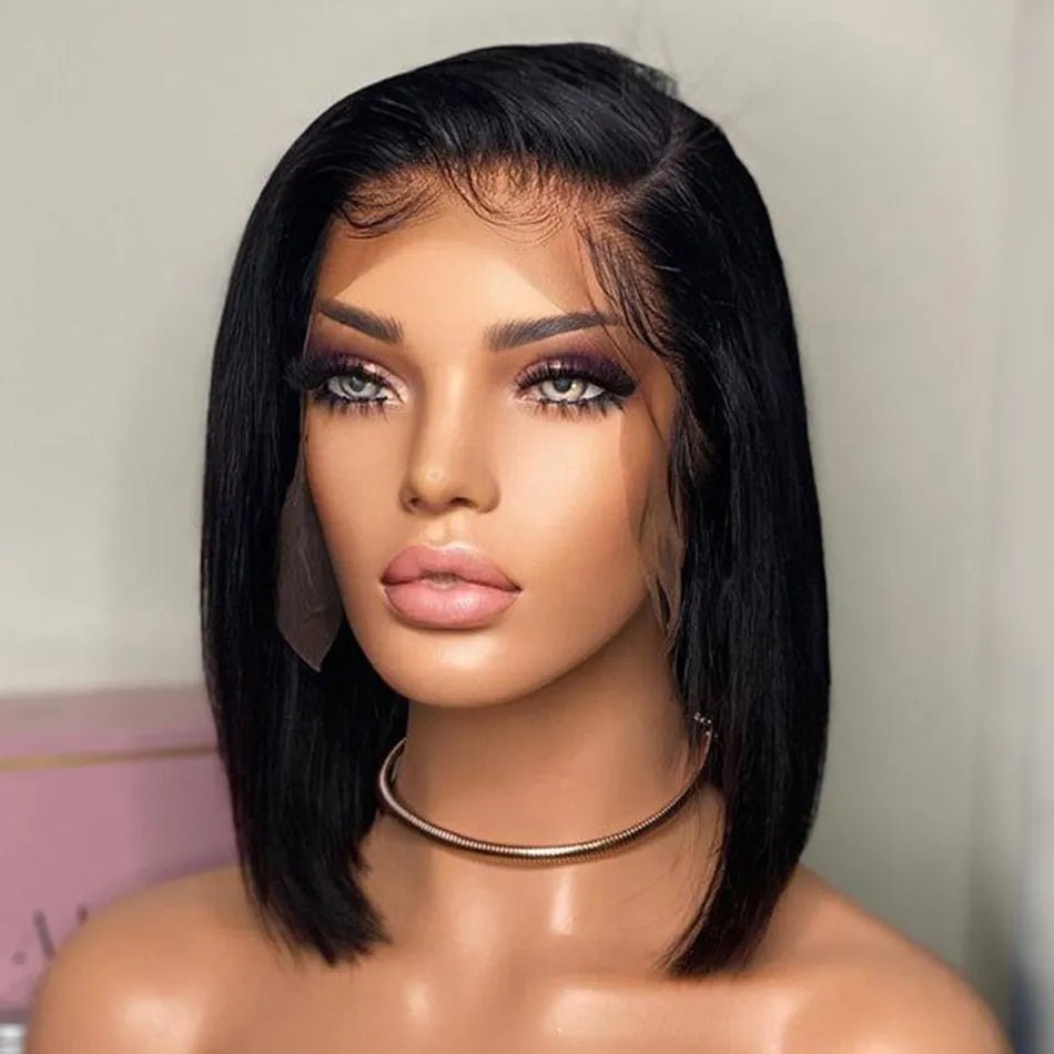 Bone Straight Bob Wig Lace Front Human Hair Wigs - HairNjoy