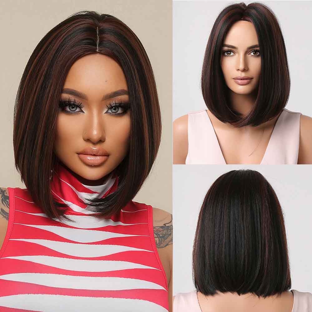 Brown Highlight Wig - HairNjoy