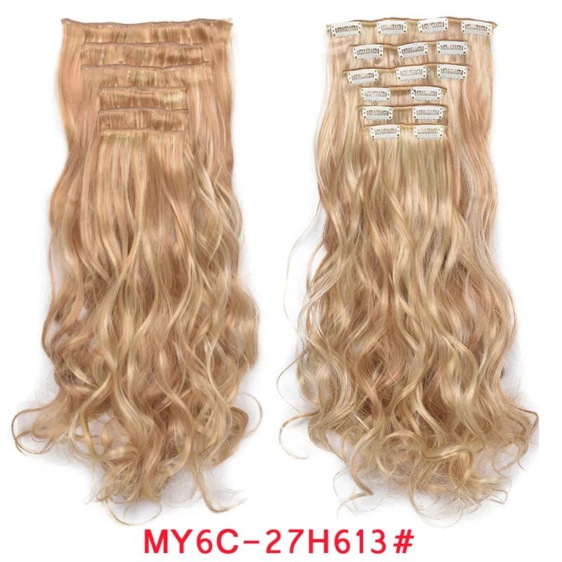 Clip-In Natural Wavy Ombre Hair Extension - HairNjoy