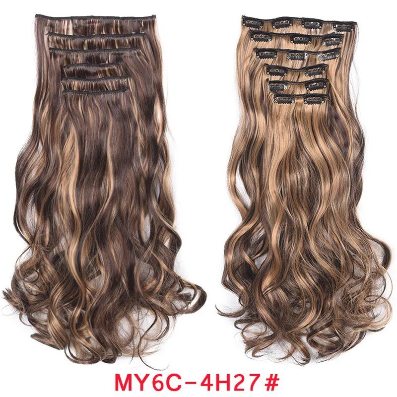 Clip-In Natural Wavy Ombre Hair Extension - HairNjoy