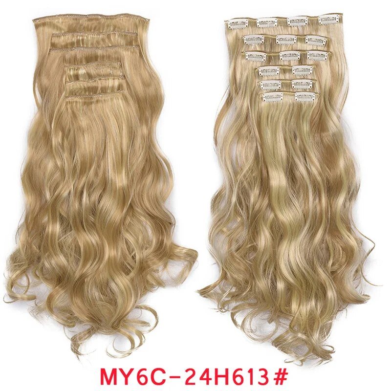 Clip-In Natural Wavy Ombre Hair Extension - HairNjoy