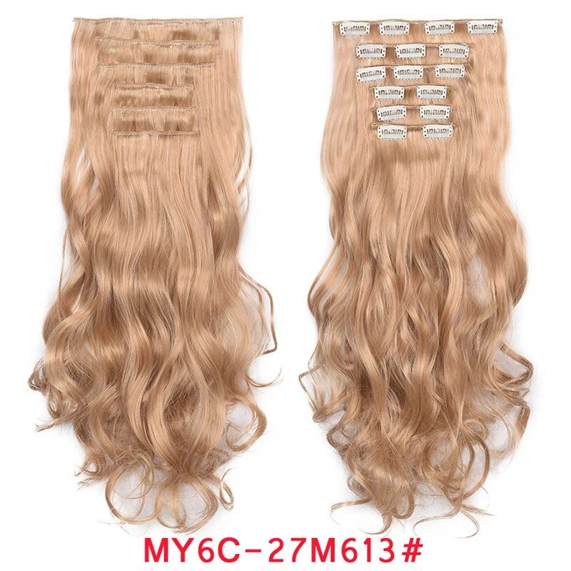 Clip-In Natural Wavy Ombre Hair Extension - HairNjoy