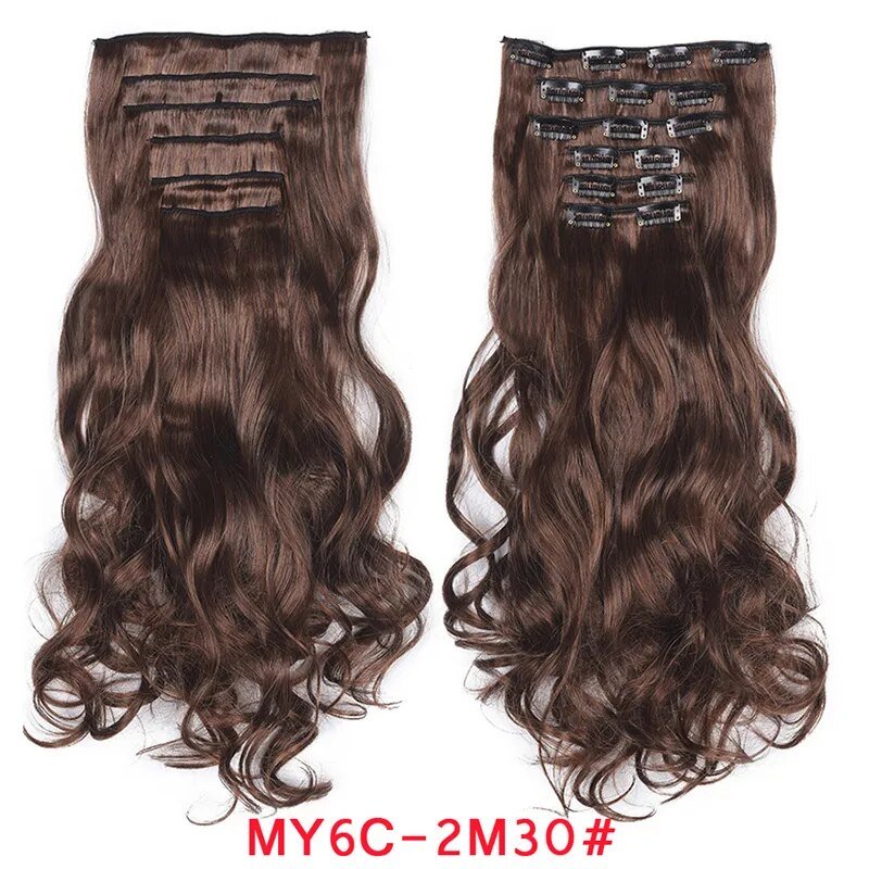 Clip-In Natural Wavy Ombre Hair Extension - HairNjoy