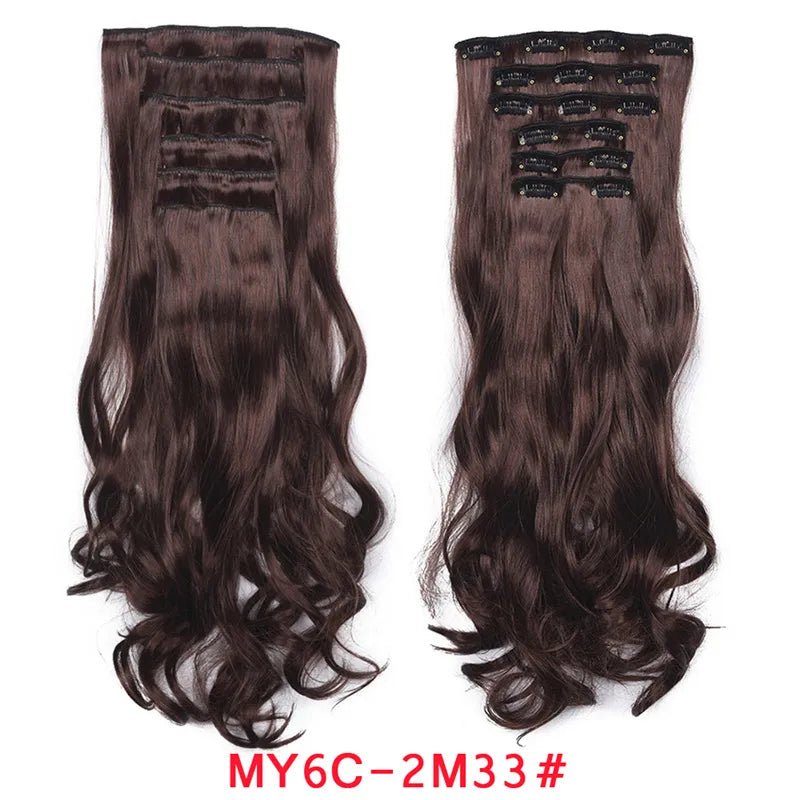 Clip-In Natural Wavy Ombre Hair Extension - HairNjoy