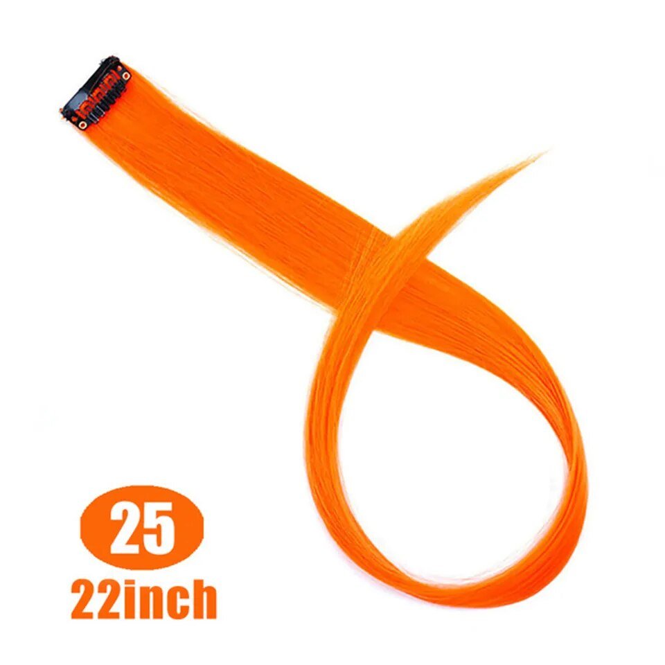 Colorful Clip In Synthetic Hair Extension - HairNjoy