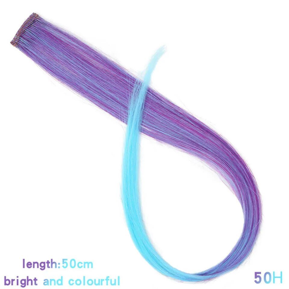 Colorful Clip In Synthetic Hair Extension - HairNjoy