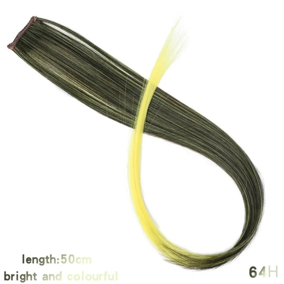 Colorful Clip In Synthetic Hair Extension - HairNjoy