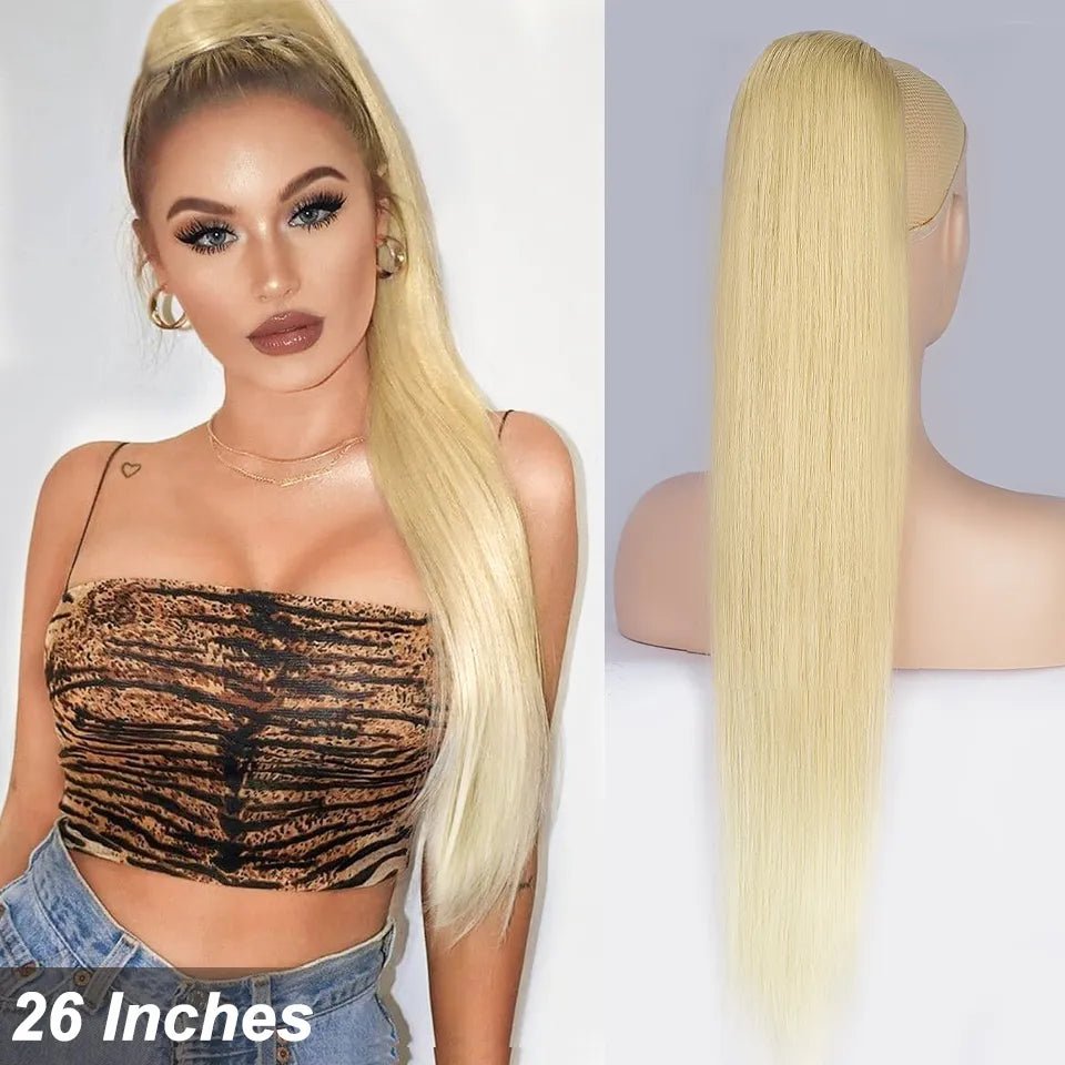 Curly Synthetic Drawstring Ponytail Clip-In Hair Extension - HairNjoy