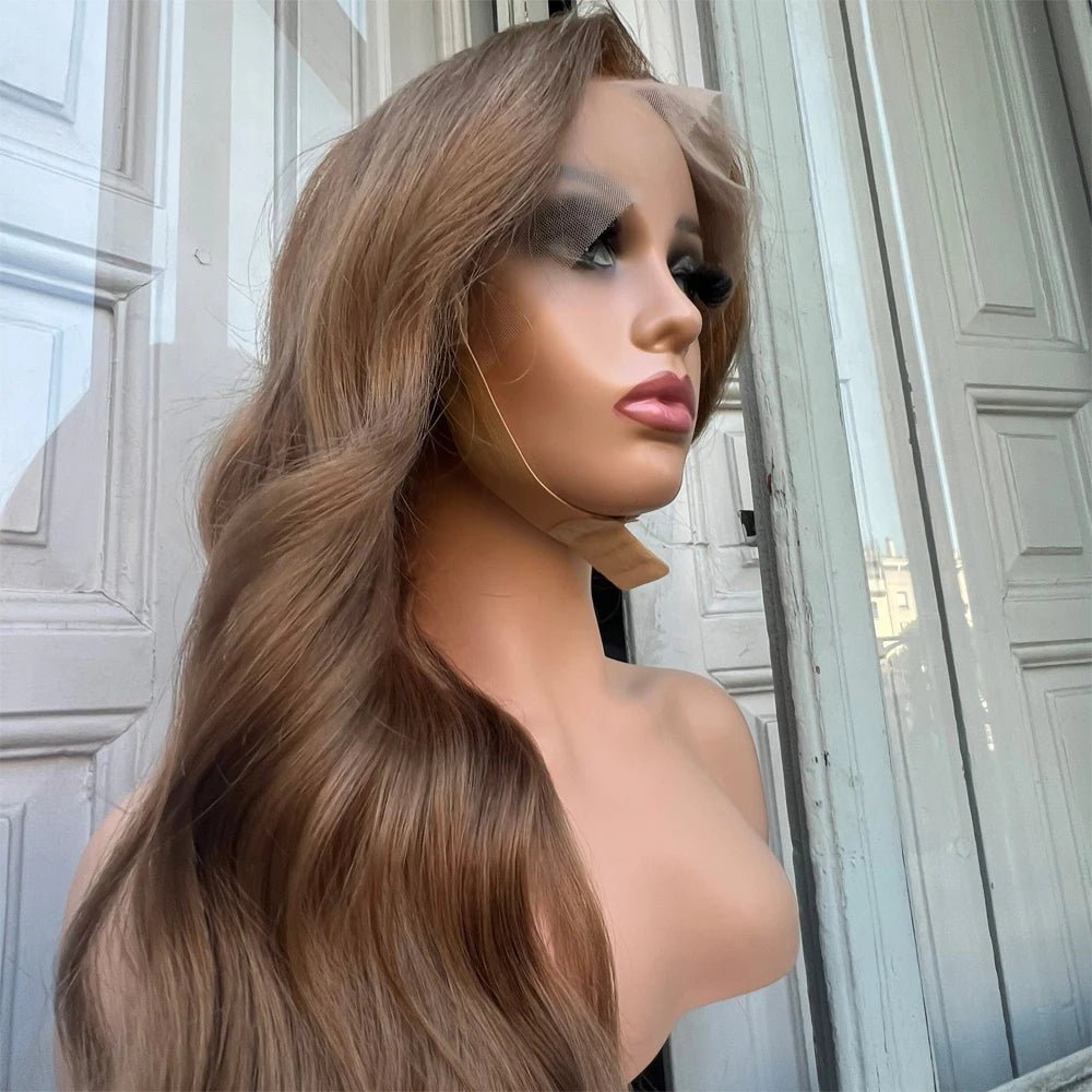 Dark Blonde Human Hair Lace Front Wigs - HairNjoy