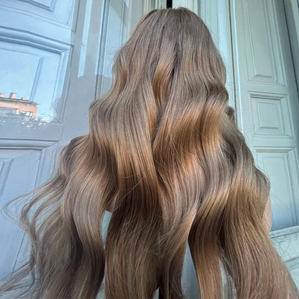 Dark Blonde Human Hair Lace Front Wigs - HairNjoy