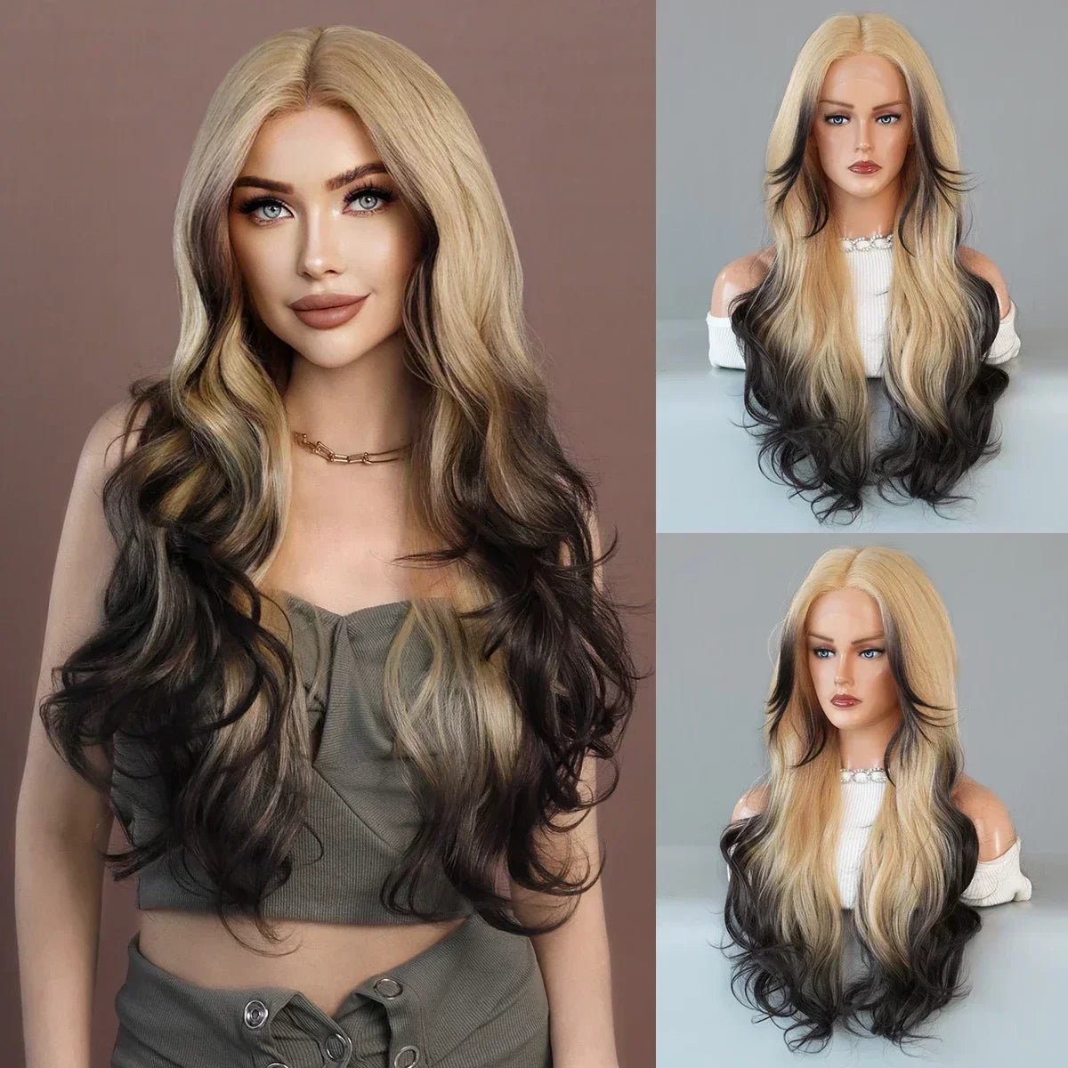 Divine Drift: Long Wavy Synthetic Wig - HairNjoy