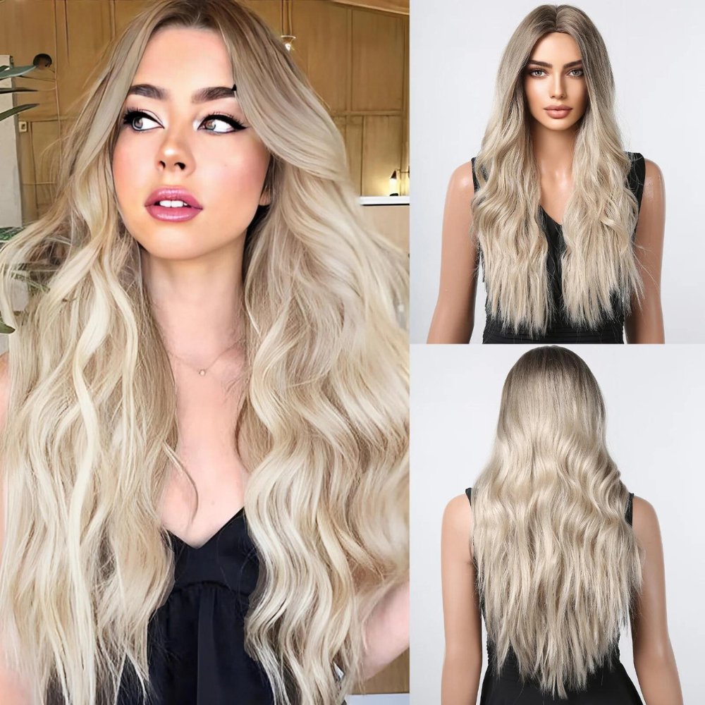 Fantasy Fusion: Long Wavy Synthetic Wig - HairNjoy