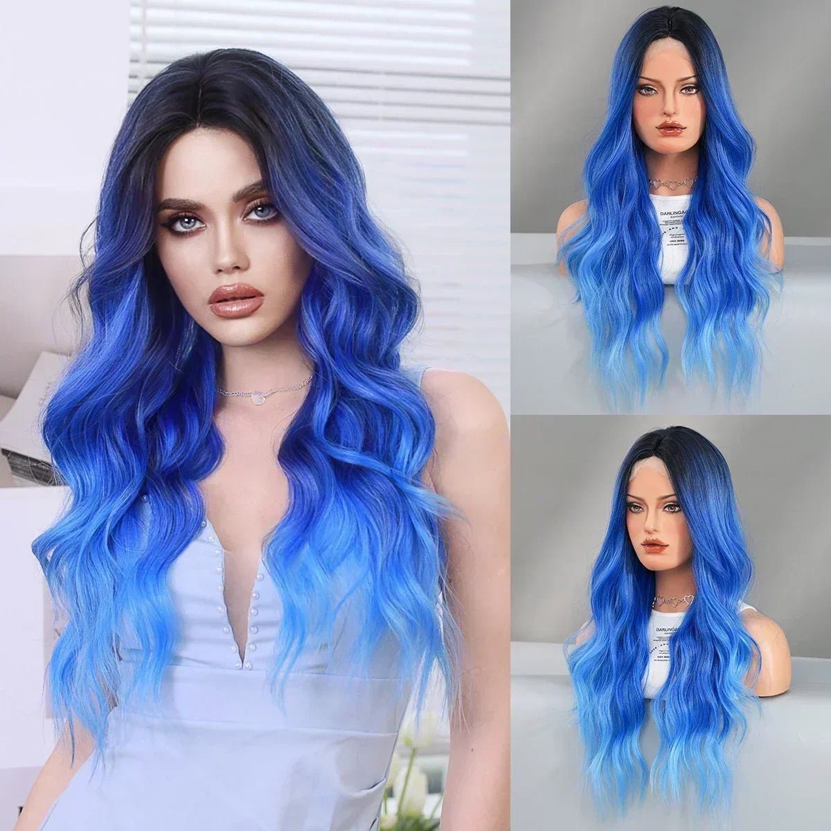 Fantasy Fusion: Long Wavy Synthetic Wig - HairNjoy