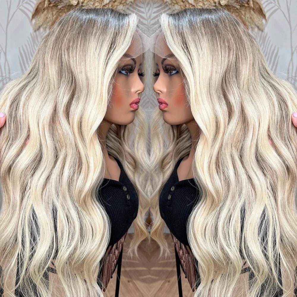 Full Lace Front Buttercream Human Hair Wigs - HairNjoy