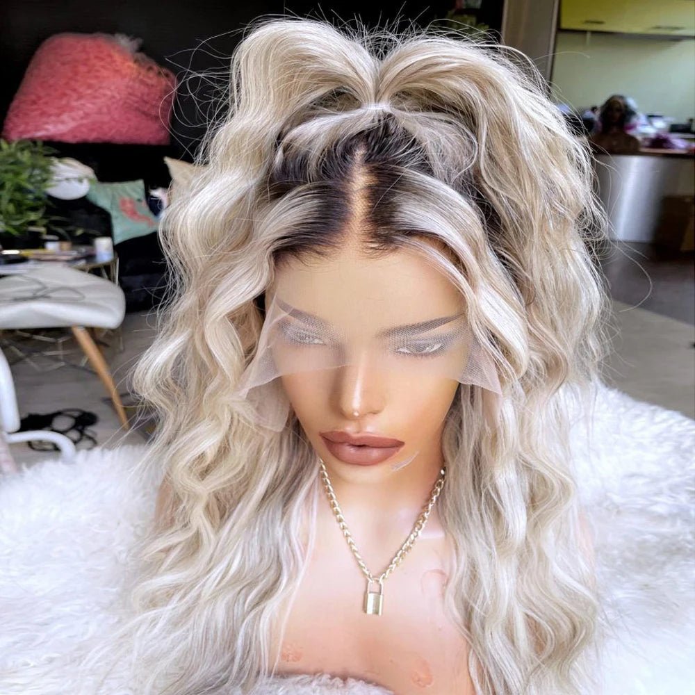 Full Lace Front Natural Roots Pure Human Hair - HairNjoy