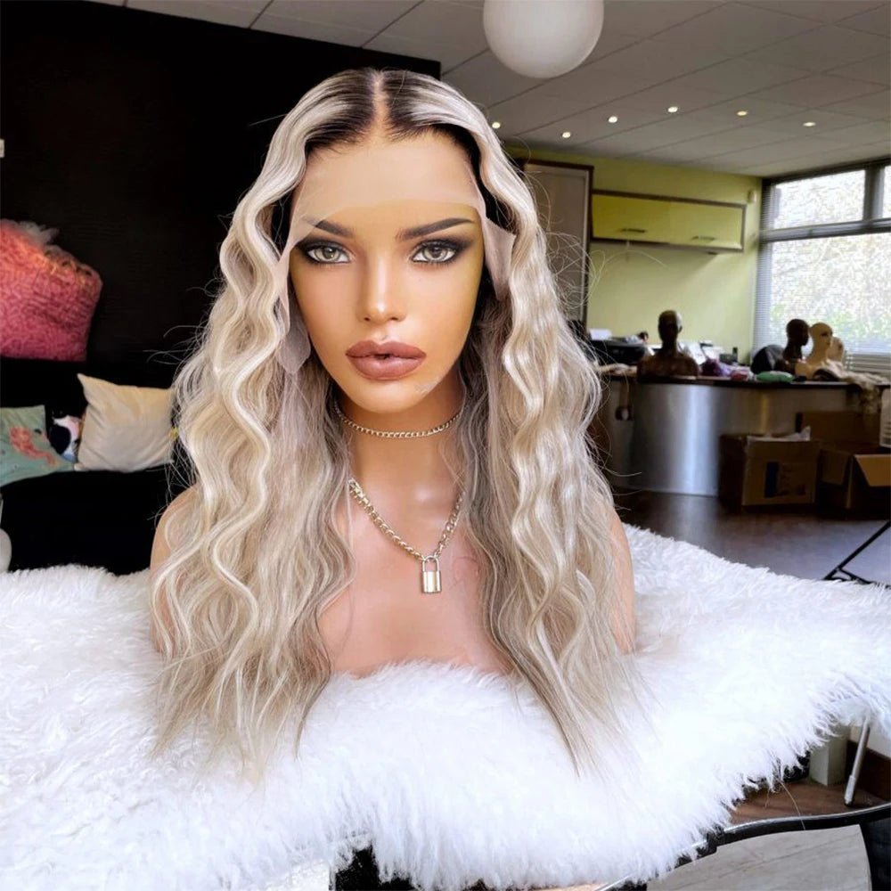 Full Lace Front Natural Roots Pure Human Hair - HairNjoy