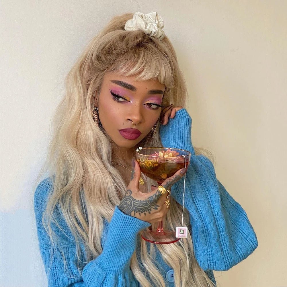 Full Lace Human Hair with Bangs - HairNjoy