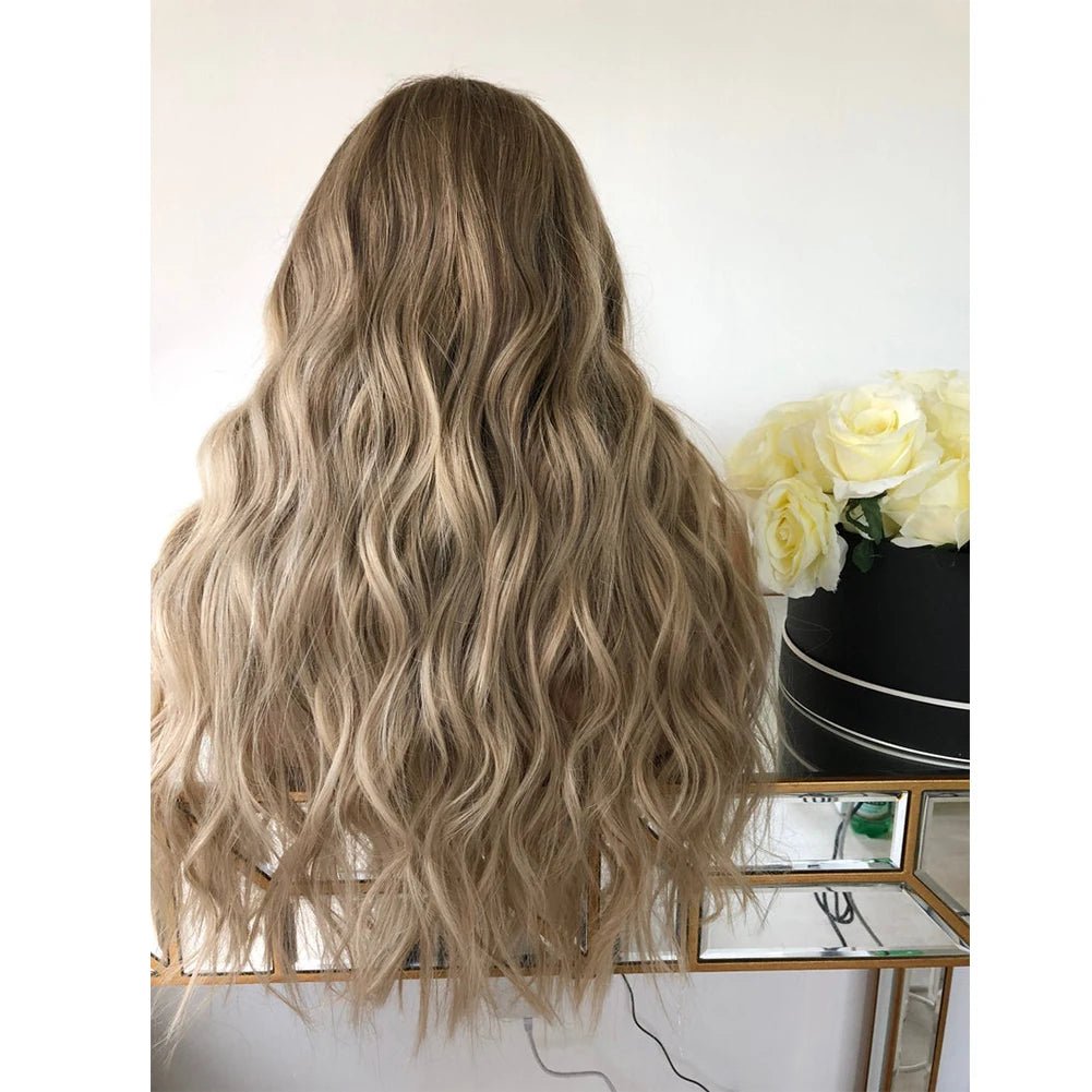 Highlights Wavy Full Lace Human Hair Wigs - HairNjoy