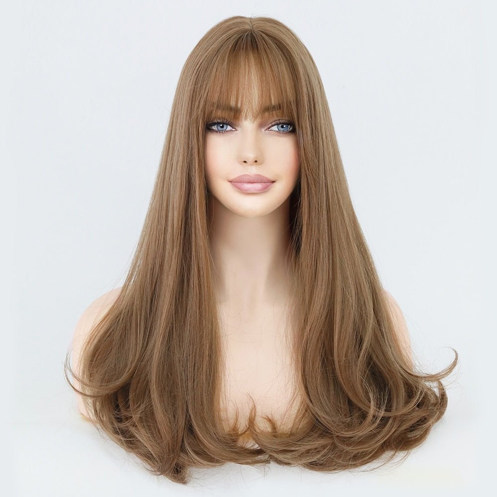 Long Natural Hair Synthetic Wigs - HairNjoy