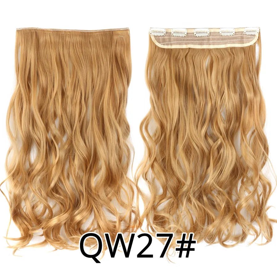 Long Straight Synthetic Hair Clips Extensions - HairNjoy