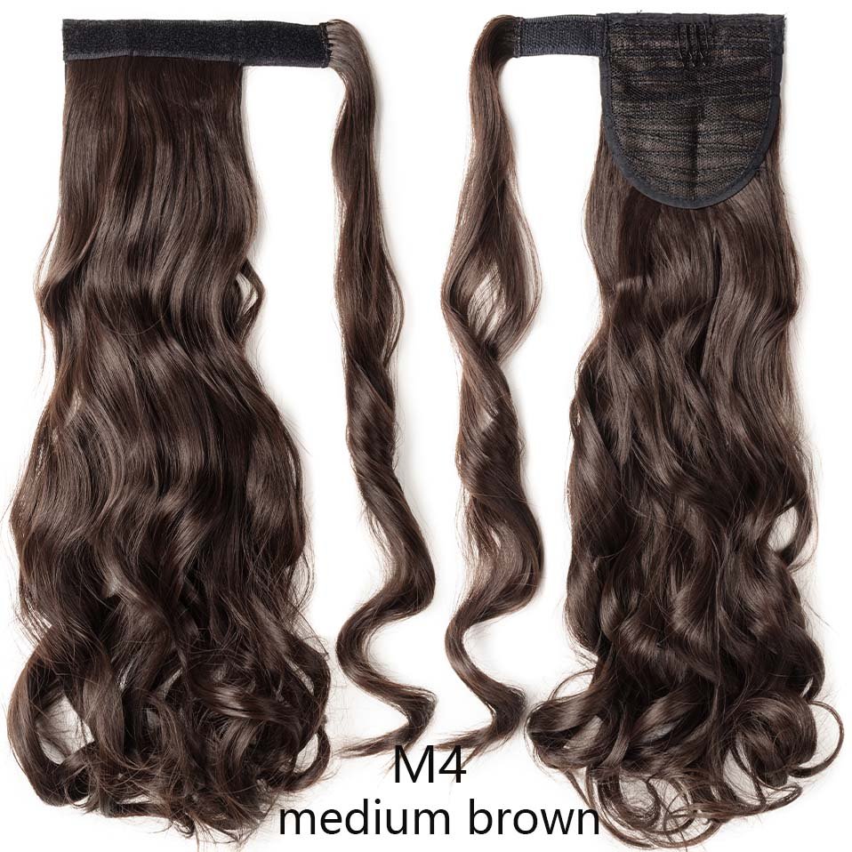 Long Straight Wrap Around Clip Ponytail Hair Extension - HairNjoy