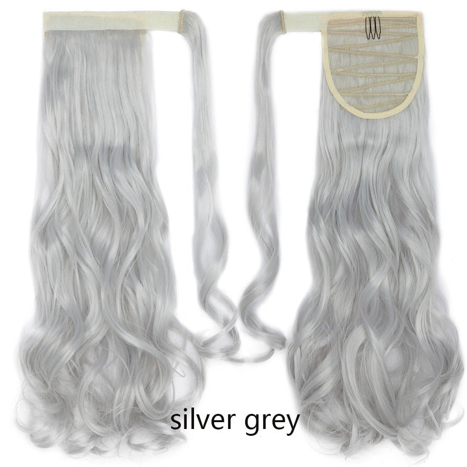 Long Straight Wrap Around Clip Ponytail Hair Extension - HairNjoy