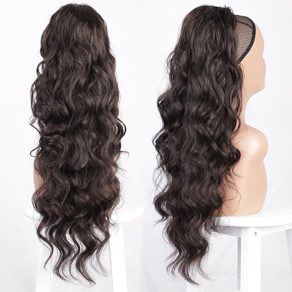 Long Wavy Drawstring Ponytail Hair Extension - HairNjoy