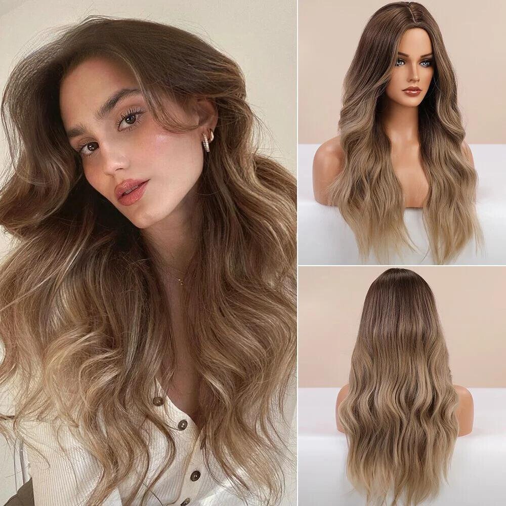 Mermaid Mane: Long Wavy Synthetic Wig - HairNjoy