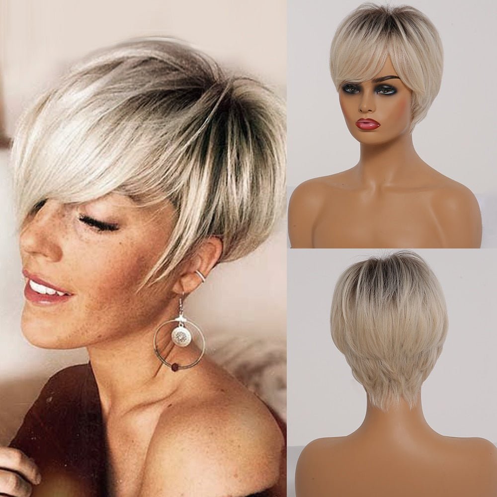 Pixie cut wig