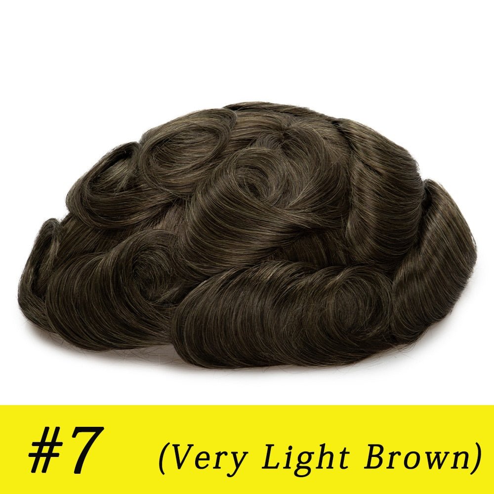 Prosthesis 100% Indian Human Hair Replacement System Toupee - HairNjoy