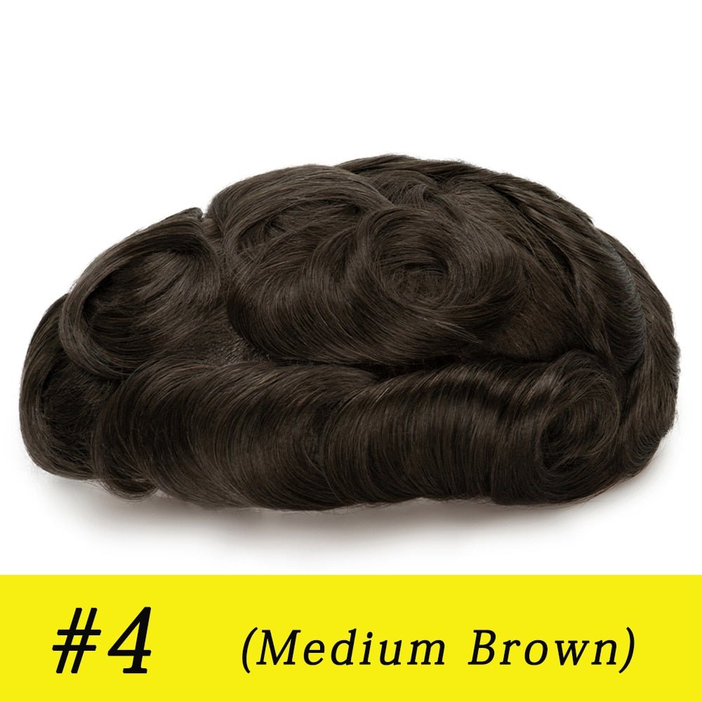 Prosthesis 100% Indian Human Hair Replacement System Toupee - HairNjoy