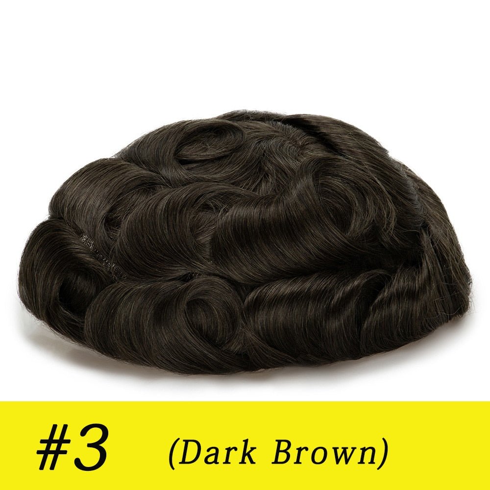 Prosthesis 100% Indian Human Hair Replacement System Toupee - HairNjoy