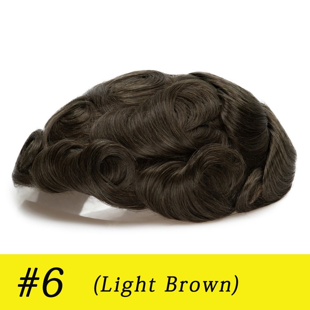 Prosthesis 100% Indian Human Hair Replacement System Toupee - HairNjoy