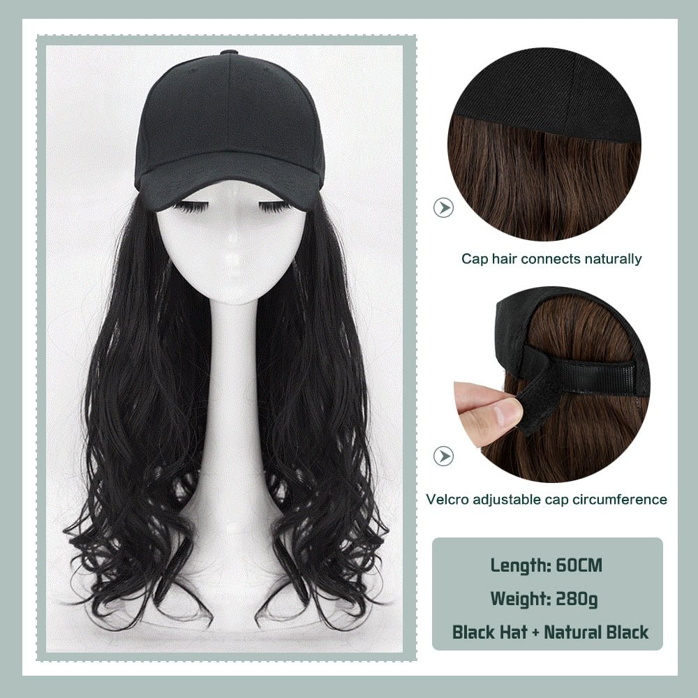 Removable Hair Extension with Adjustable Cap - HairNjoy