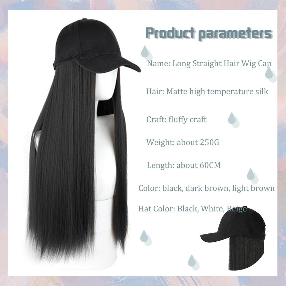 Removable Hair Extension with Adjustable Cap - HairNjoy
