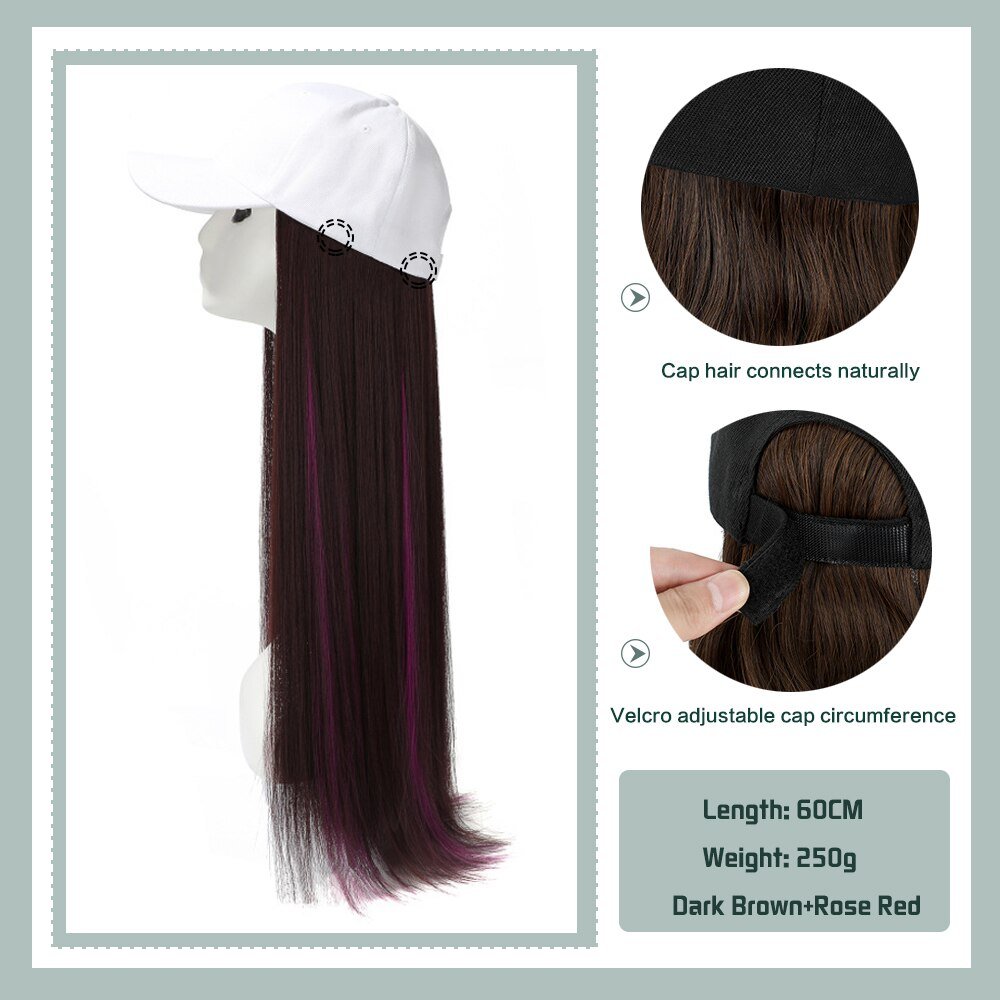 Removable Hair Extension with Adjustable Cap - HairNjoy