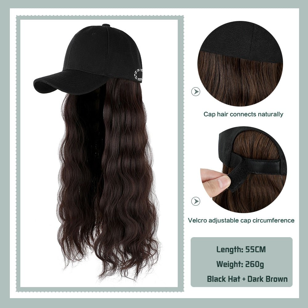 Removable Hair Extension with Adjustable Cap - HairNjoy