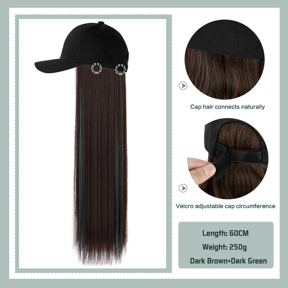 Removable Hair Extension with Adjustable Cap - HairNjoy