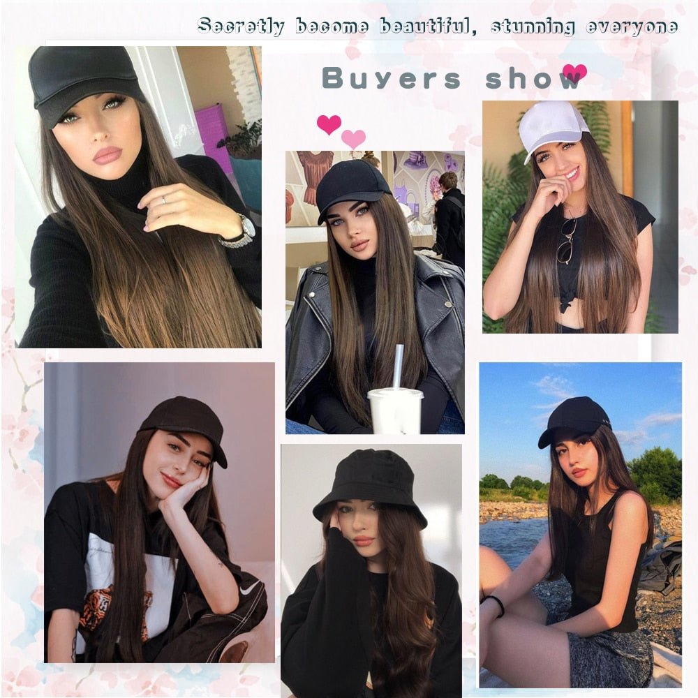 Removable Hair Extension with Adjustable Cap - HairNjoy