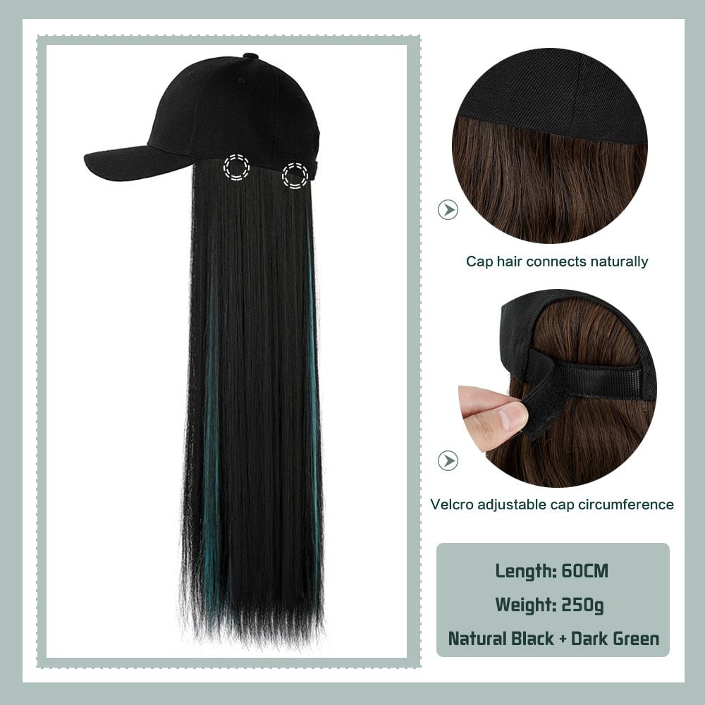 Removable Hair Extension with Adjustable Cap - HairNjoy