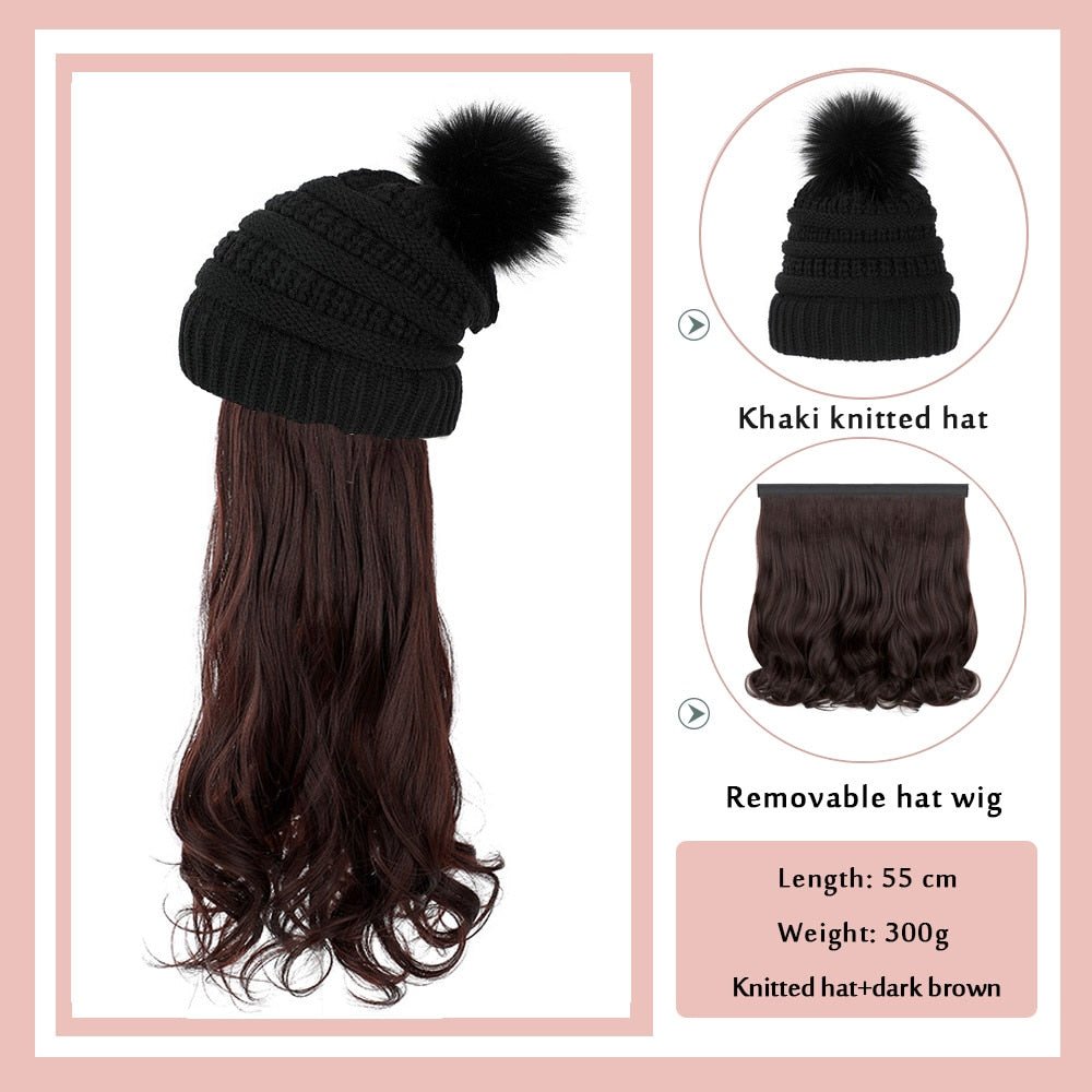 Removable Hair Extension with Adjustable Cap - HairNjoy