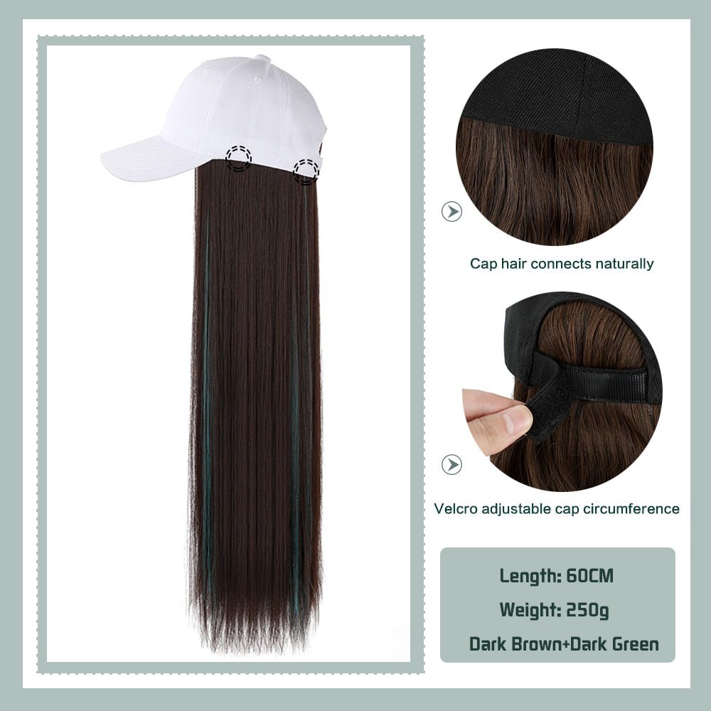 Removable Hair Extension with Adjustable Cap - HairNjoy