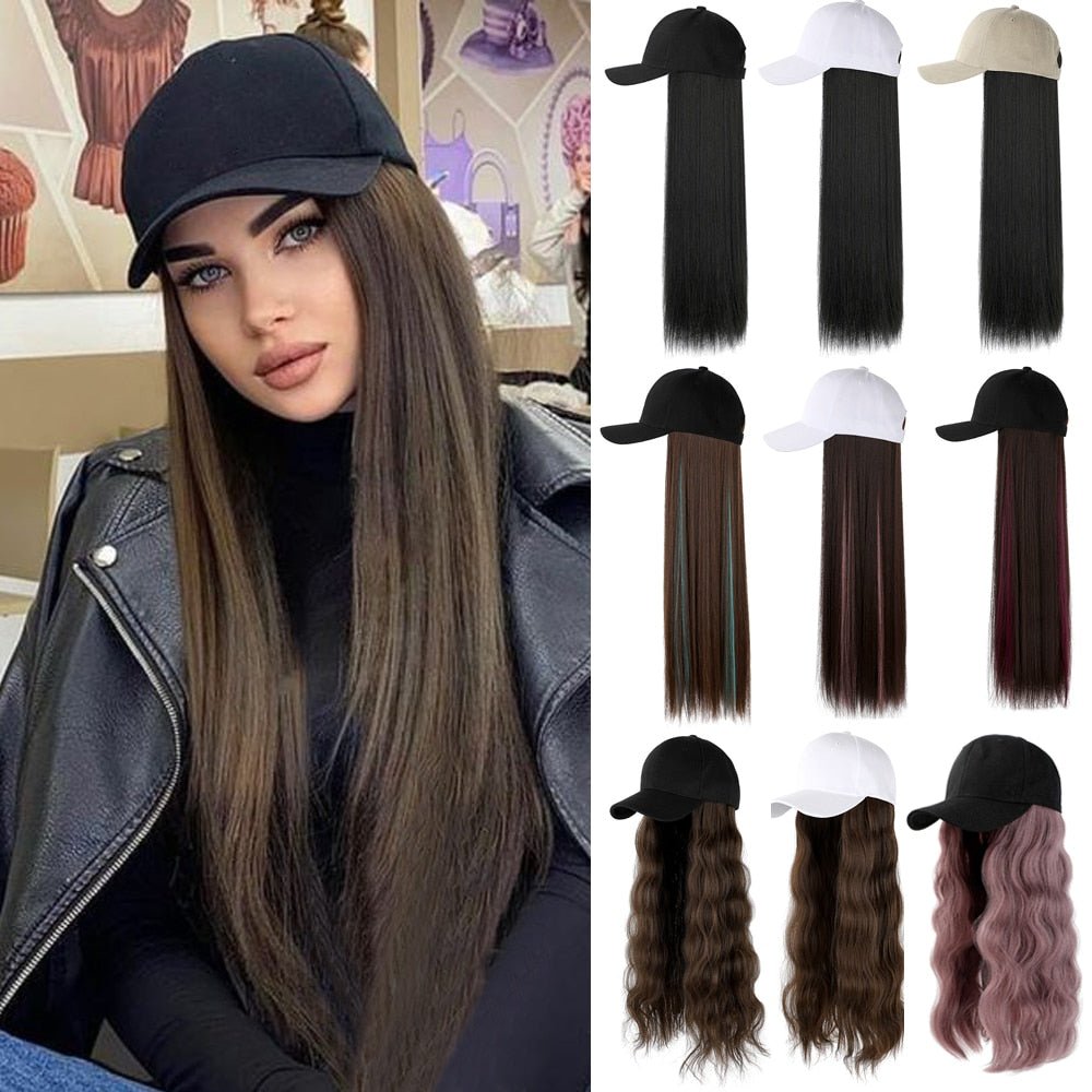 Removable Hair Extension with Adjustable Cap - HairNjoy