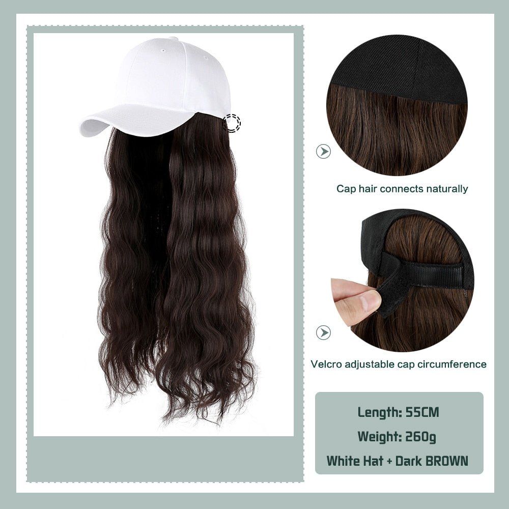 Removable Hair Extension with Adjustable Cap - HairNjoy