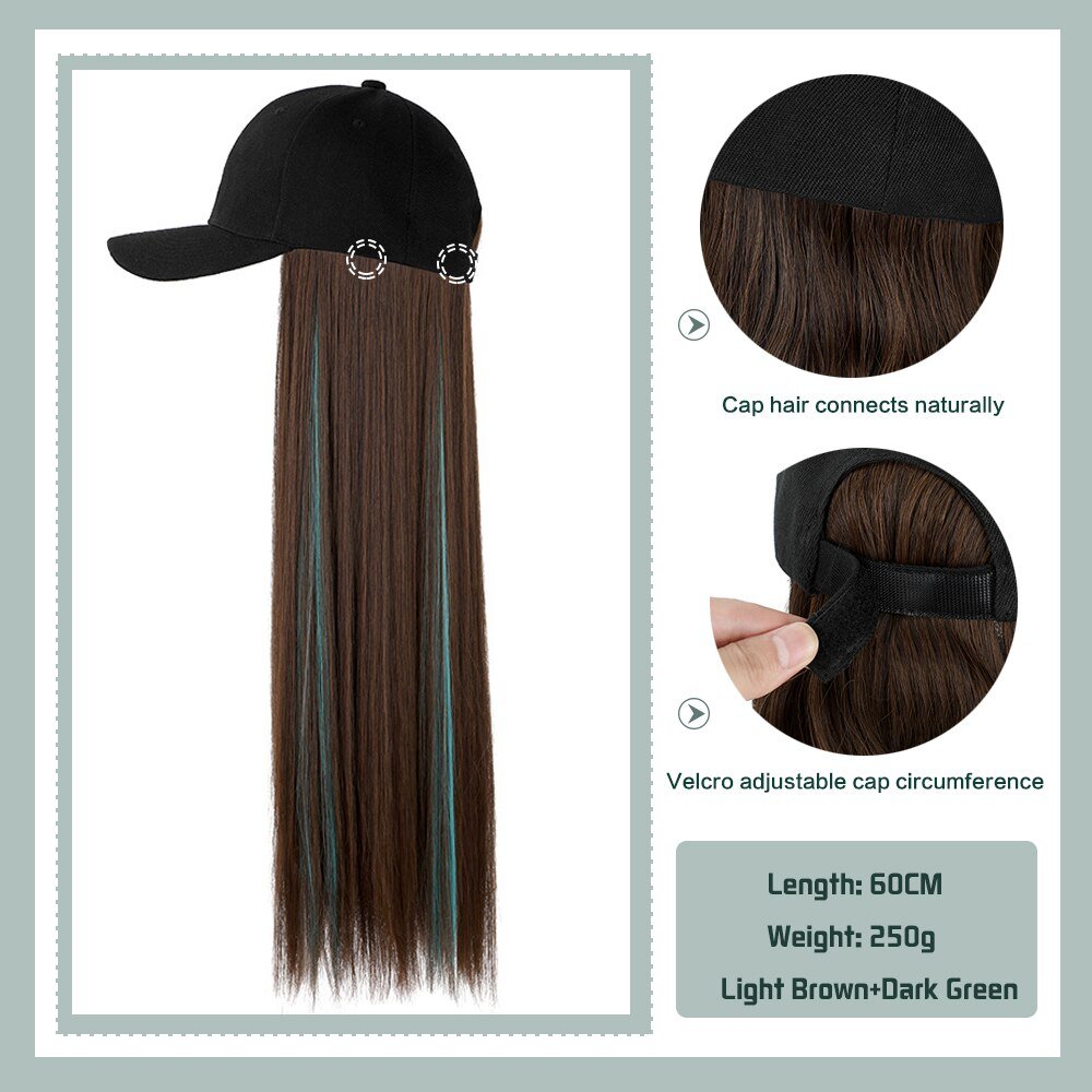 Removable Hair Extension with Adjustable Cap - HairNjoy