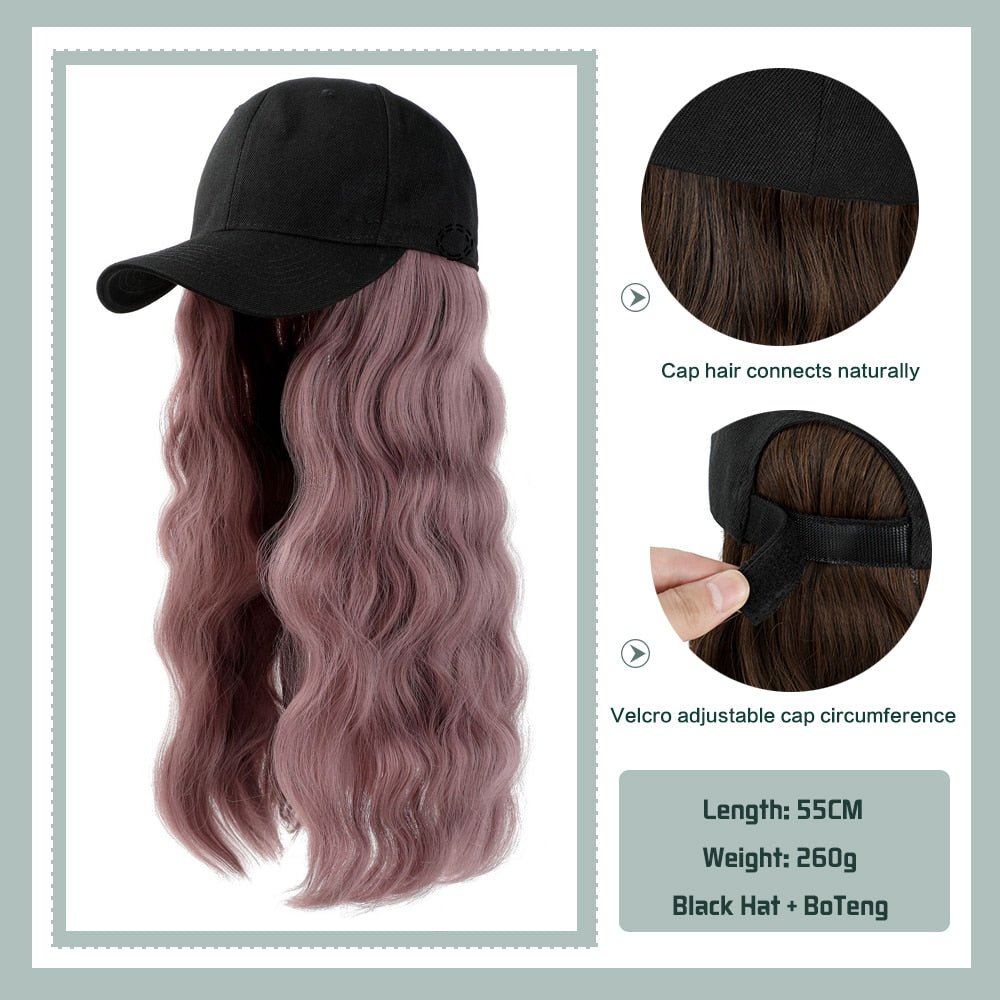 Removable Hair Extension with Adjustable Cap - HairNjoy