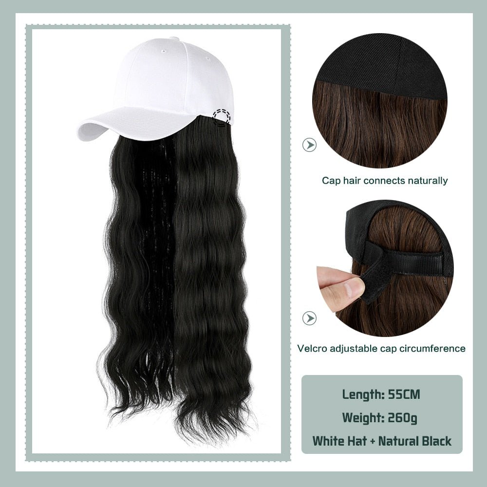 Removable Hair Extension with Adjustable Cap - HairNjoy