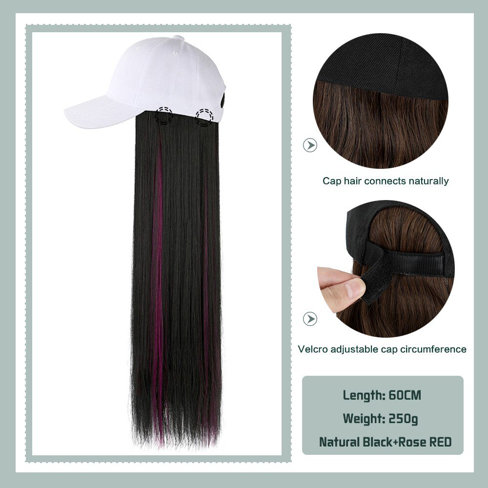 Removable Hair Extension with Adjustable Cap - HairNjoy
